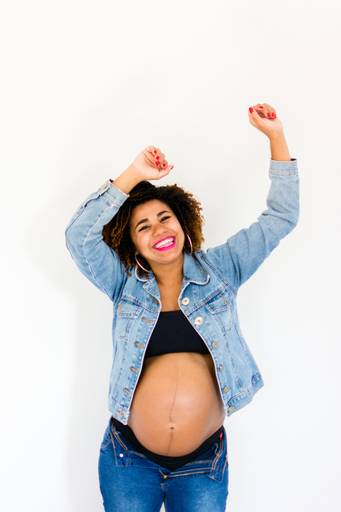 fotos de grávida em casa