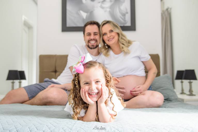 Ensaio gestante em casa com filho mais velho Campinas Bia Lima 