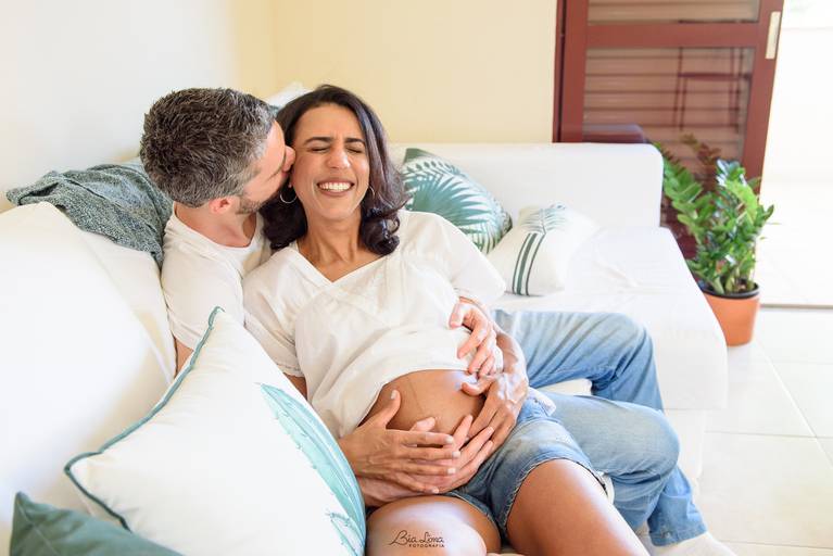 Ensaio gestante em casa Campinas Bia Lima Fotografia