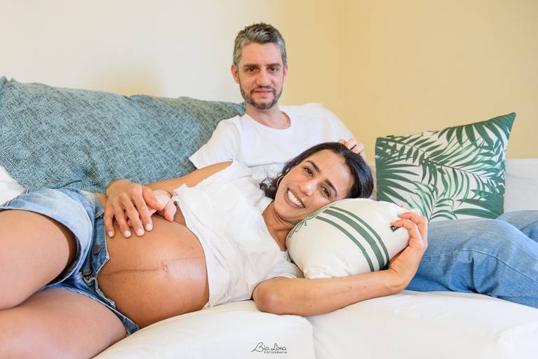 Ensaio gestante em casa Campinas Bia Lima Fotografia