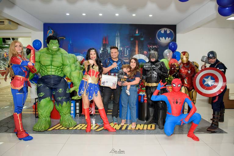 Aniversário infantil Campinas buffet Minha Festa Liga da Justiça
