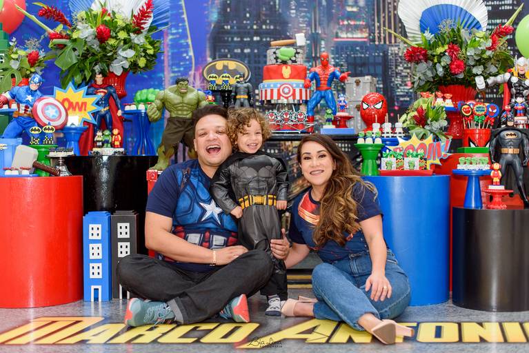 Aniversário infantil Campinas buffet Minha Festa Liga da Justiça