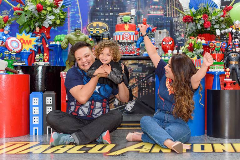 Aniversário infantil Campinas buffet Minha Festa Liga da Justiça