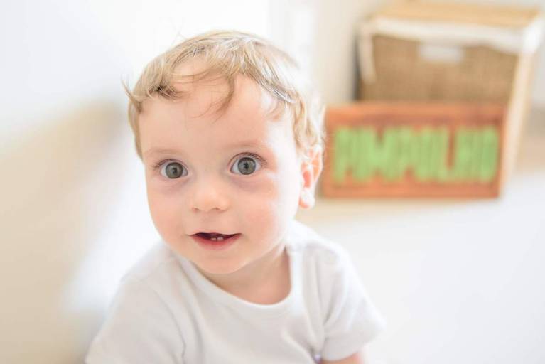 Ensaio acompanhamento trimestral bebê Campinas