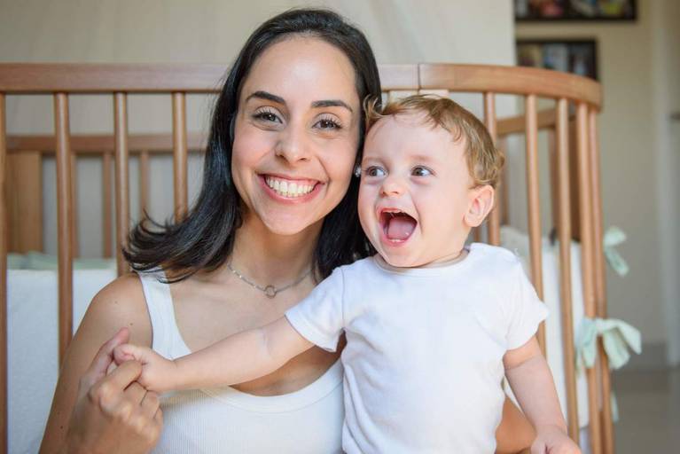 Ensaio acompanhamento trimestral bebê Campinas