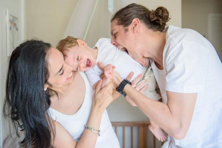 Ensaio acompanhamento trimestral bebê Campinas