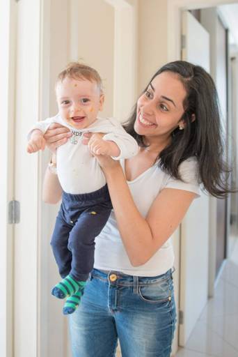 Ensaio acompanhamento trimestral bebê Campinas