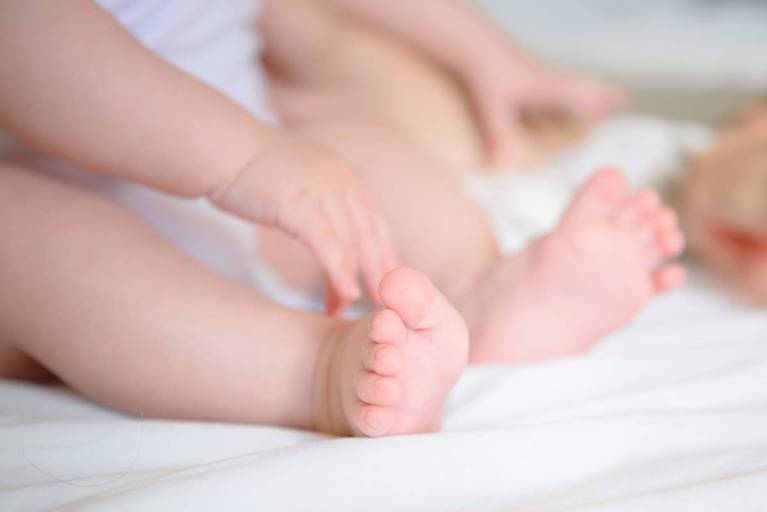 Ensaio acompanhamento trimestral bebê Campinas