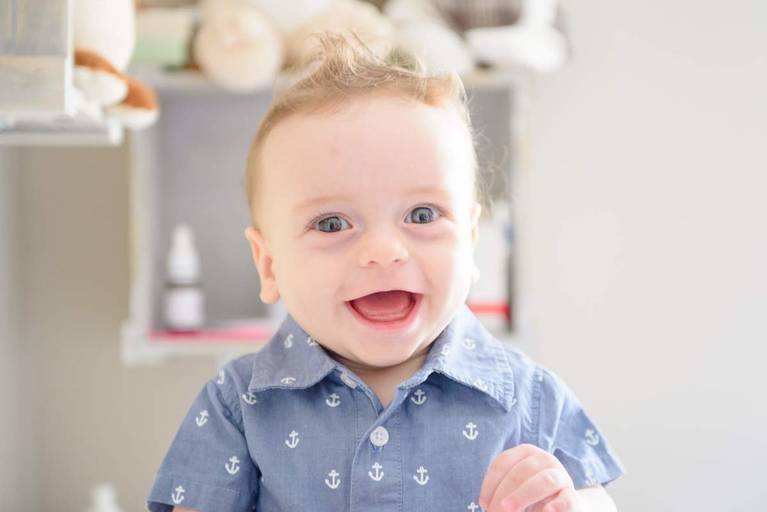 Ensaio acompanhamento trimestral bebê Campinas