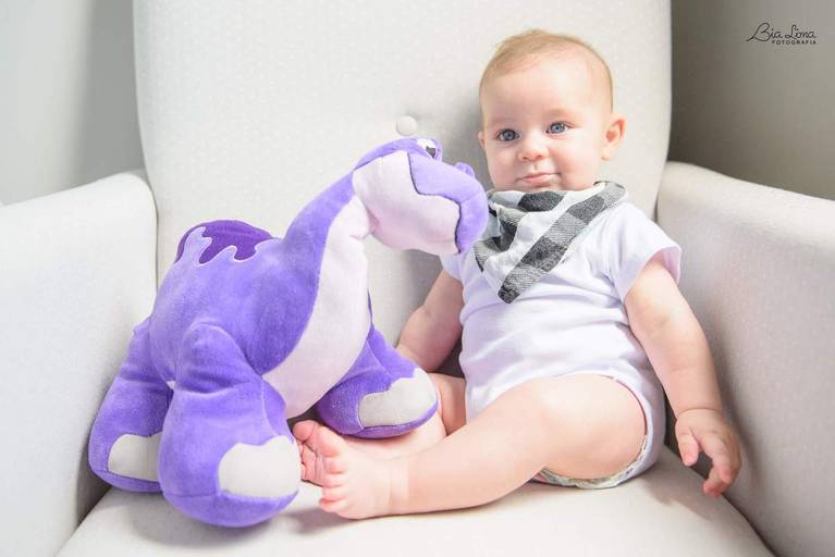 Ensaio acompanhamento trimestral bebê Campinas