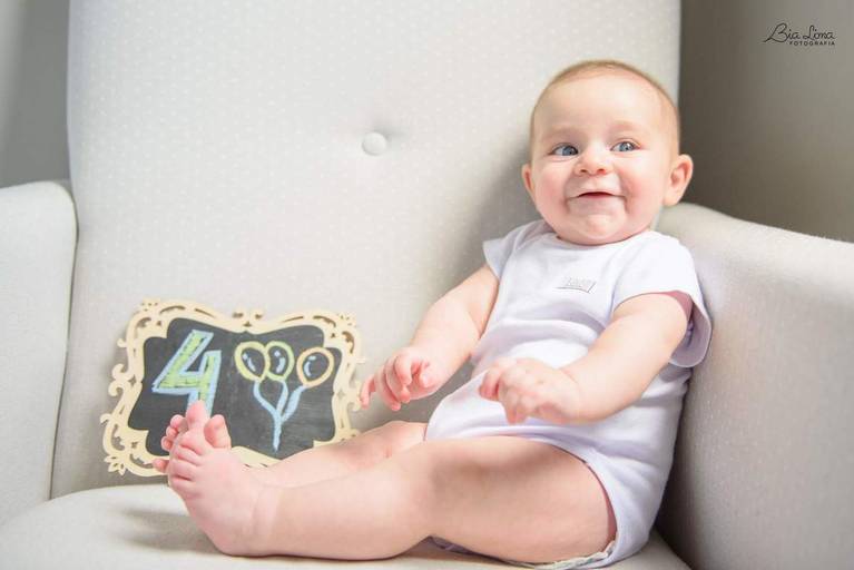 Ensaio acompanhamento trimestral bebê Campinas