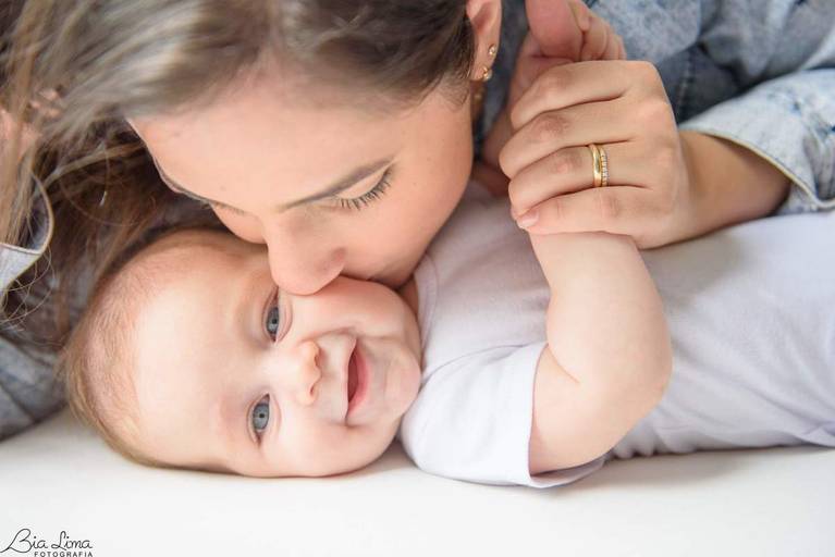 Ensaio acompanhamento trimestral bebê Campinas