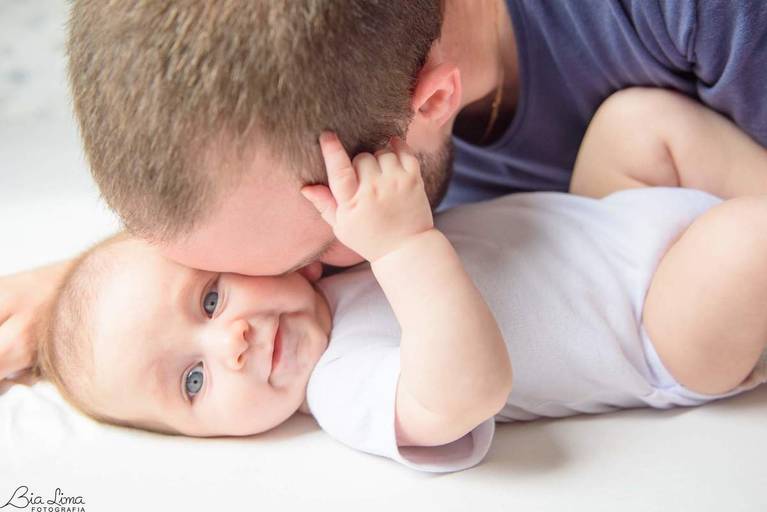 Ensaio acompanhamento trimestral bebê Campinas