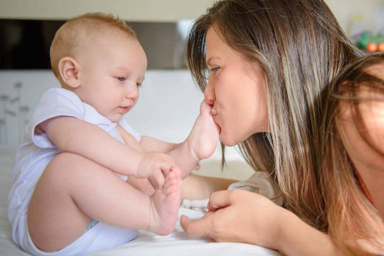 Ensaio acompanhamento trimestral bebê Campinas