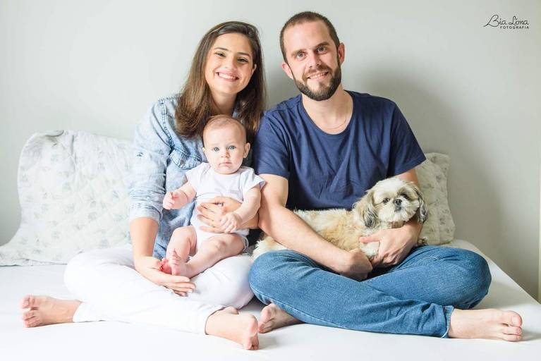 Ensaio acompanhamento trimestral bebê Campinas