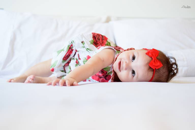 Ensaio acompanhamento trimestral bebê Campinas