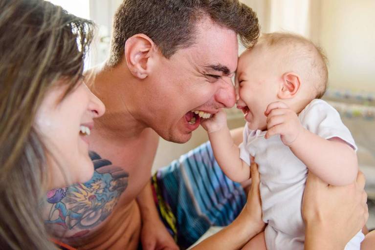 Ensaio acompanhamento trimestral bebê Campinas