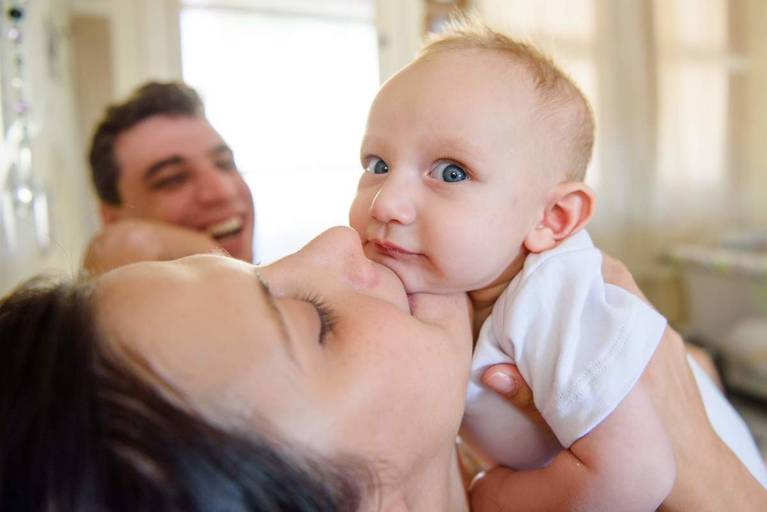 Ensaio acompanhamento trimestral bebê Campinas
