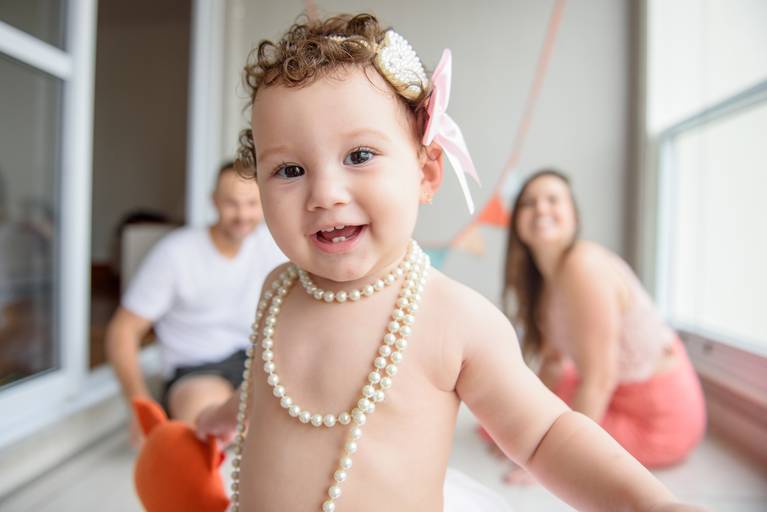 Ensaio acompanhamento trimestral bebê Campinas