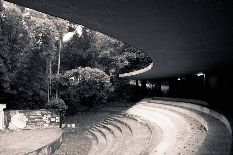 Autoral ambiente abandonado parque jaraguá em São Paulo fotografia perto e branco