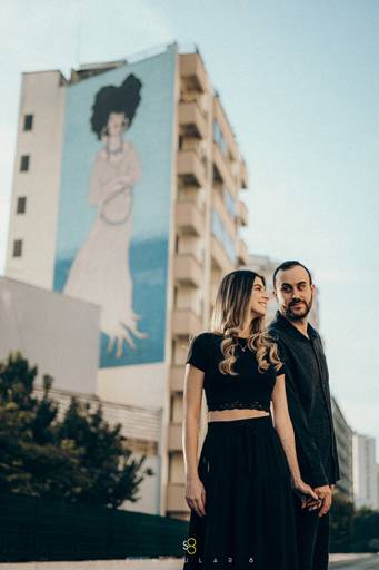 foto de ensaio pré casamento e pré wedding no minhocão em são paulo de manhã