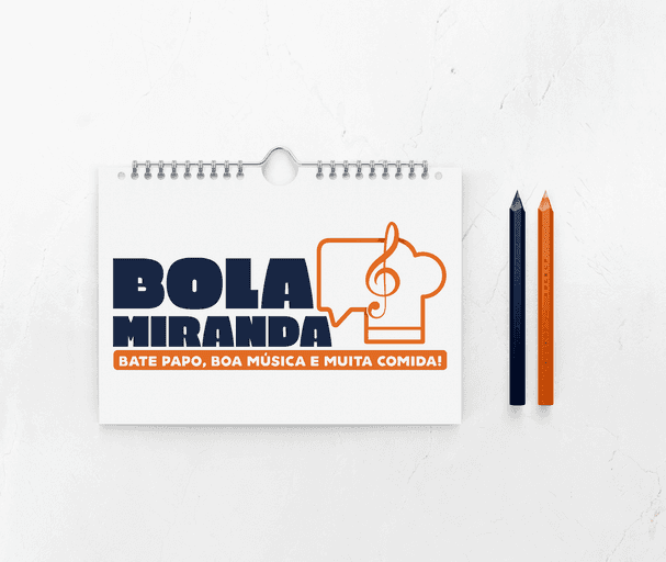 Criação de Logotipo
Cliente: Bola Miranda