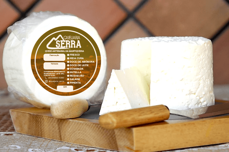 Criação de rótulo.
Cliente: Queijaria Serra