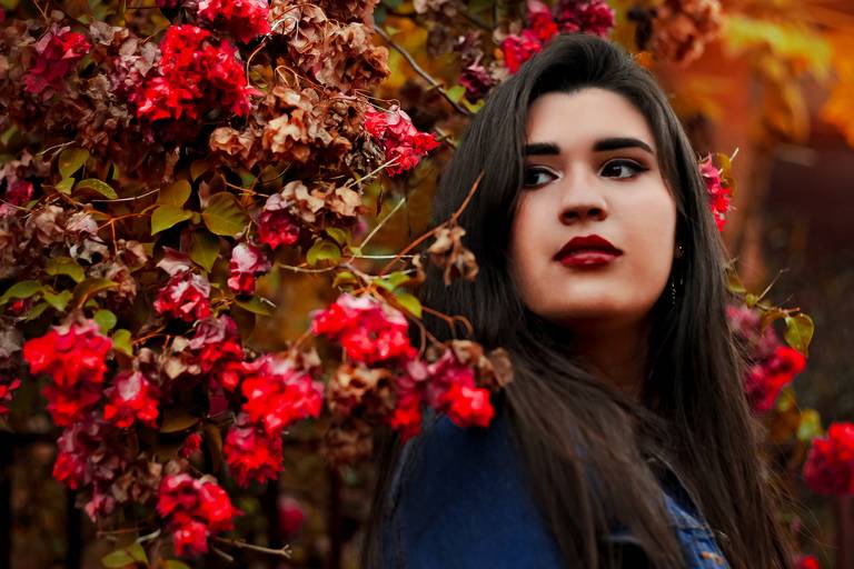 Ensaio de fotos com flores em Várzea Paulista