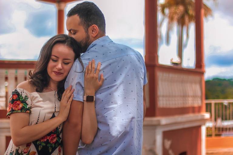 Ensaio de fotos de casal no centro de Jarinu