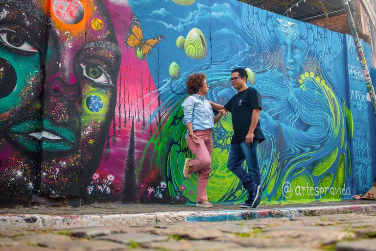 Pré-wedding no Beco do Batman em São Paulo