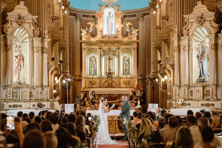 cerimônia na igreja 