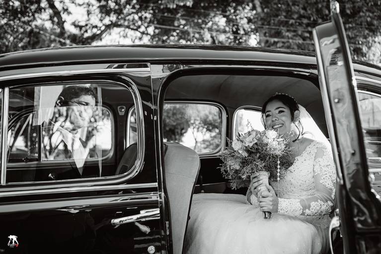 chegada da noiva na cerimônia