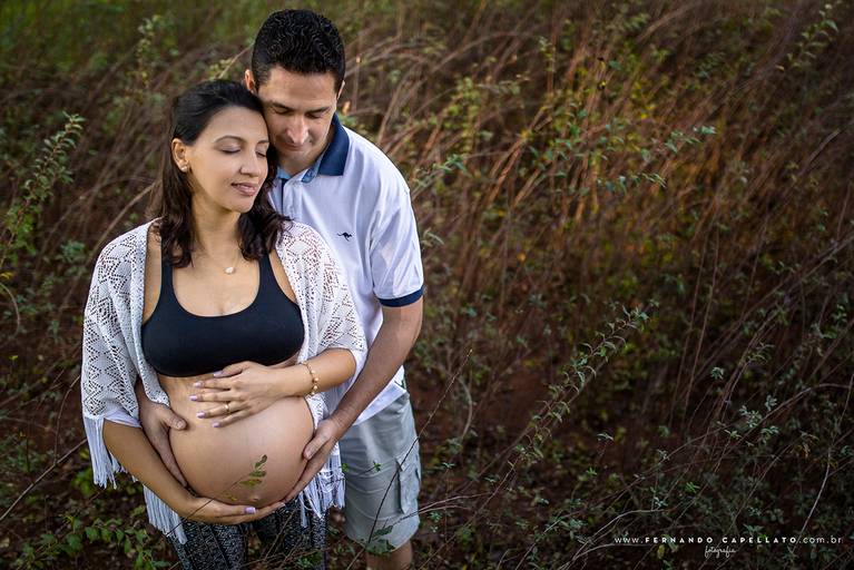 Ensaio de gestante em casa lifestyle