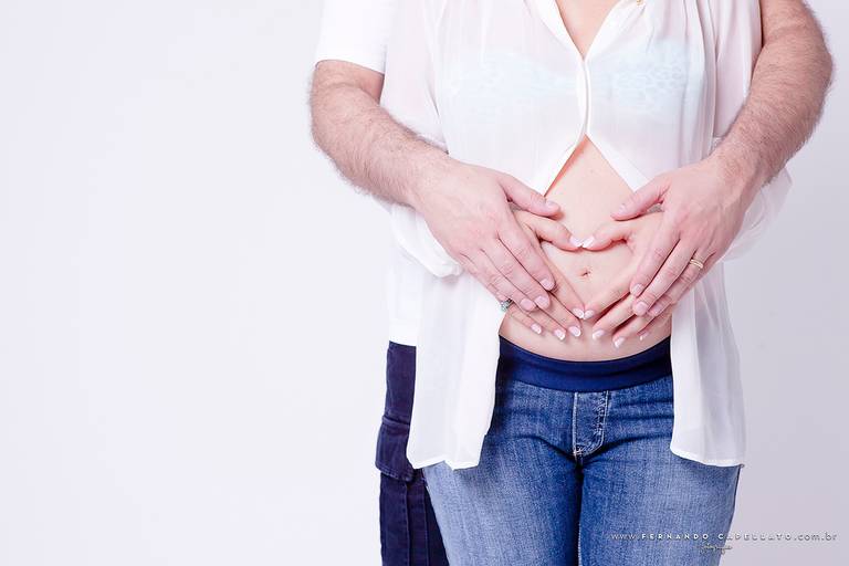 Ensaio de gestante em casa lifestyle