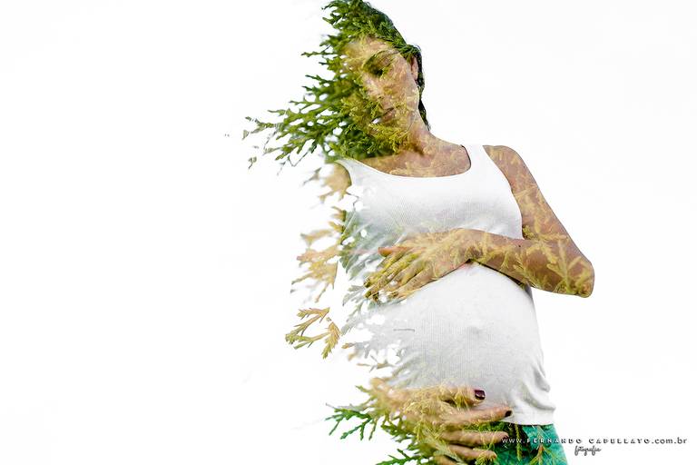 Ensaio de Gestante externo no campo - Quadra Tatuí