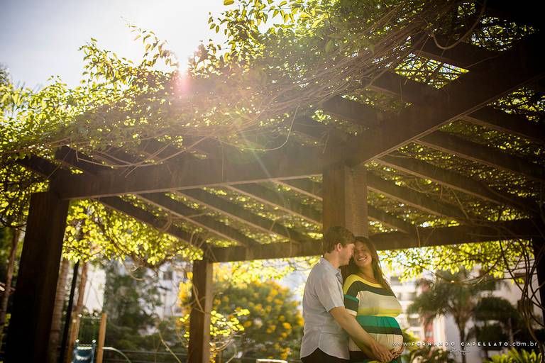 Ensaio de gestante em casa lifestyle