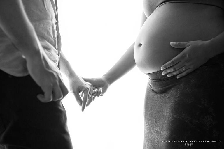 Ensaio de gestante em casa lifestyle