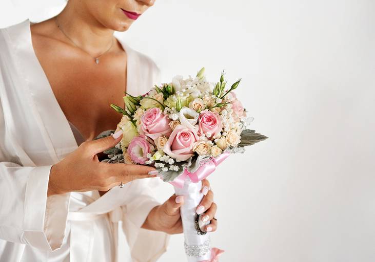 pormenor ramo da noiva casamento