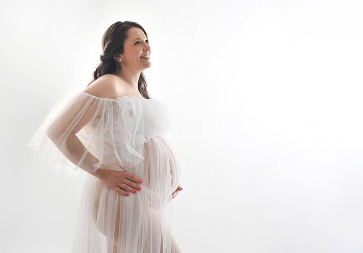 grávida elegante sessão