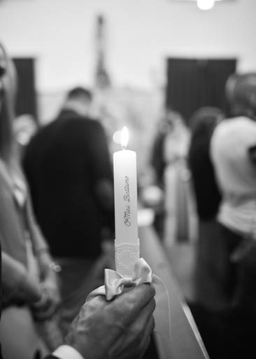 vela do batismo padrinhos