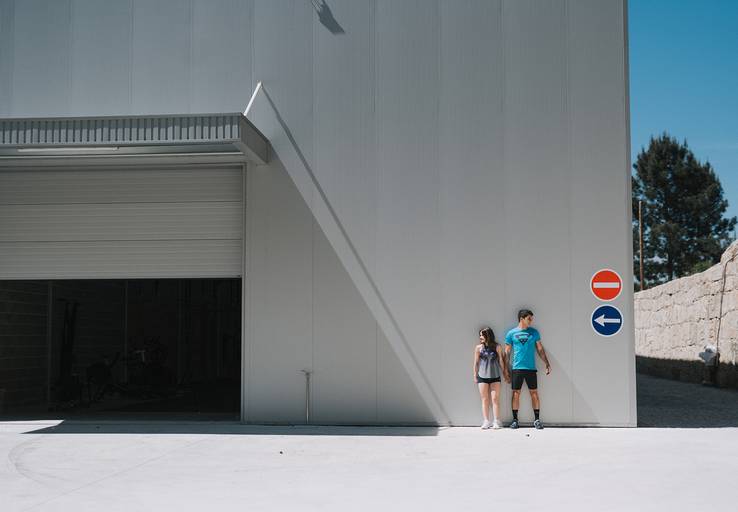 Sessão casal na box do Crossfit 
