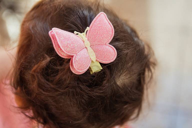 predendor de cabelo de borboleta para bebê 
