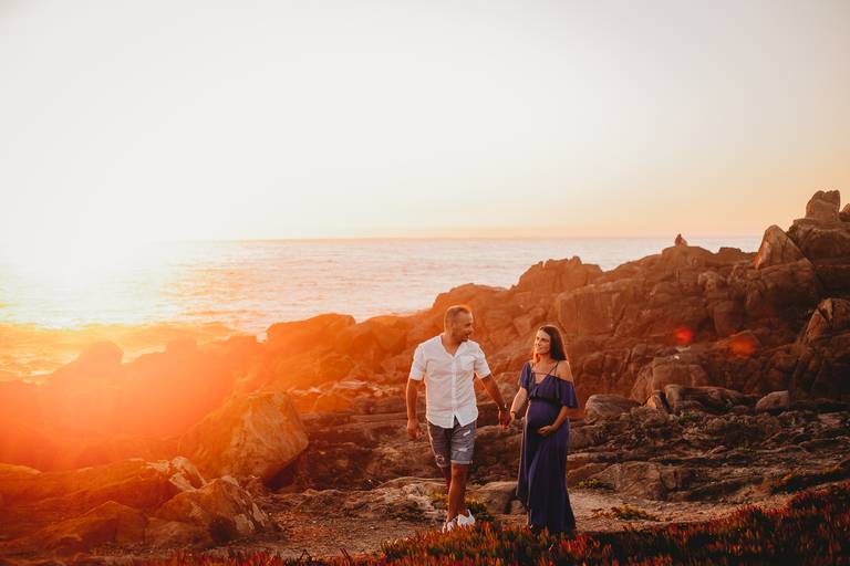 fotografia de maternidade, sessão fotografica gravida, gravidez, melhores fotografos de gravidas, melhores fotografos de familia de portugal, sessao por do sol, sessao praia