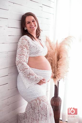Ensaio gestante em estúdio em Piracicaba | Studio16 Fotografia