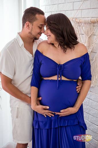 Ensaio gestante em estúdio em Piracicaba | Studio16 Fotografia
