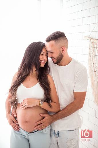 Ensaio gestante em estúdio em Piracicaba | Studio16 Fotografia