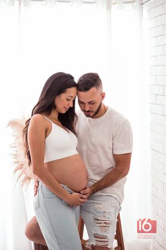 Ensaio gestante em estúdio em Piracicaba | Studio16 Fotografia