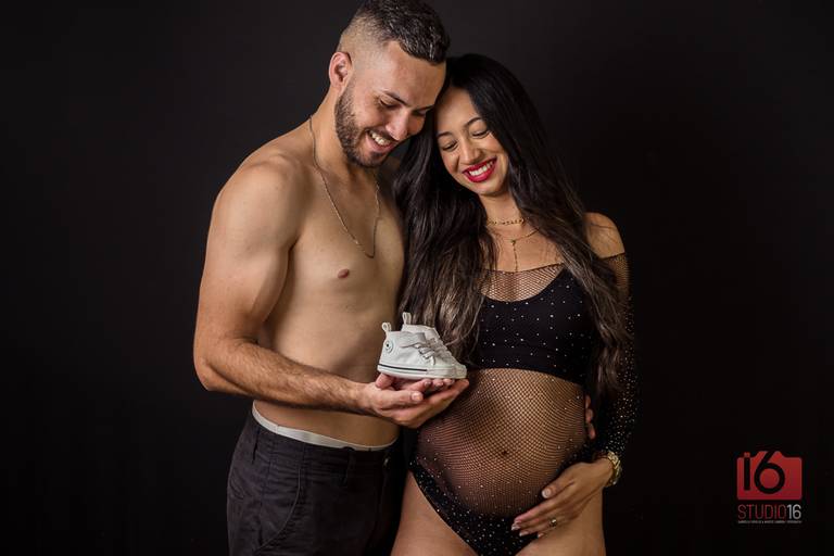 Ensaio gestante em estúdio em Piracicaba | Studio16 Fotografia