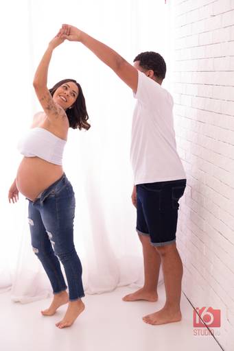Ensaio gestante em estúdio em Piracicaba | Studio16 Fotografia