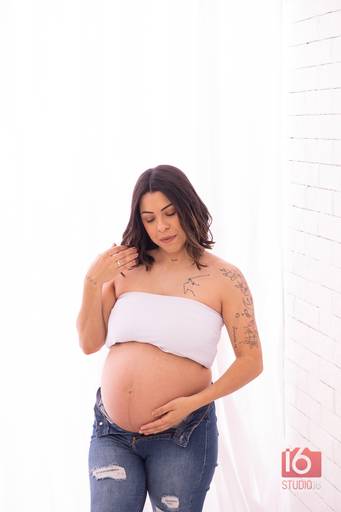 Ensaio gestante em estúdio em Piracicaba | Studio16 Fotografia